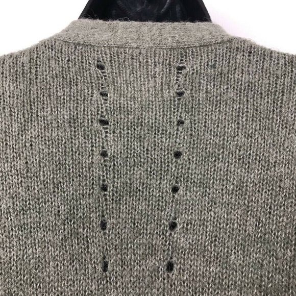 Lou & Grey Open Knit Draped Cardigan Sweater Sz XS - Picture 5 of 7